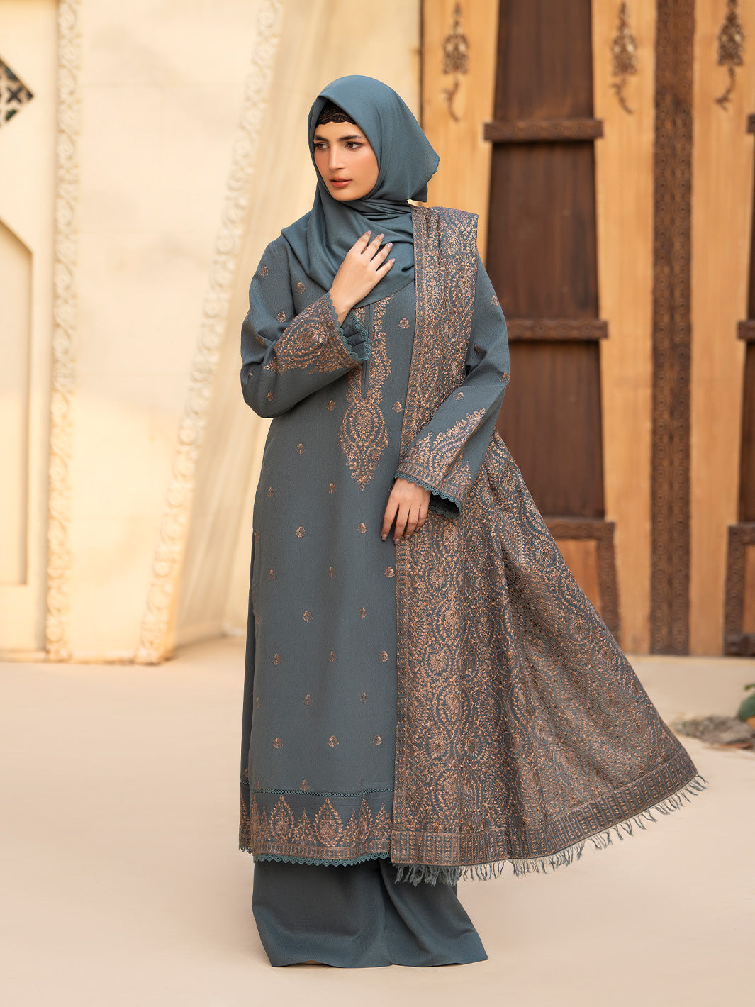 Embroidered Karandi'25