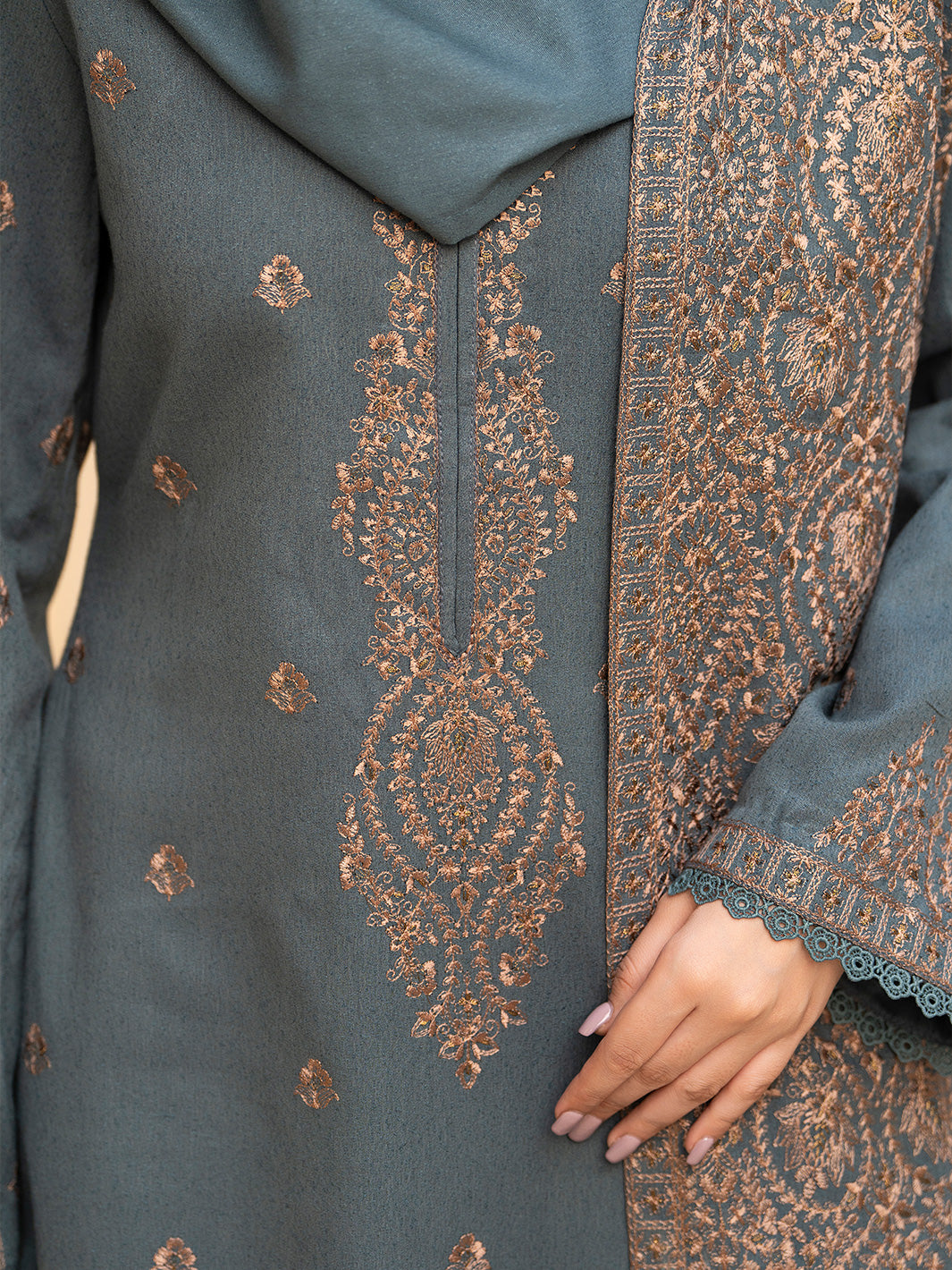 Embroidered Karandi'25