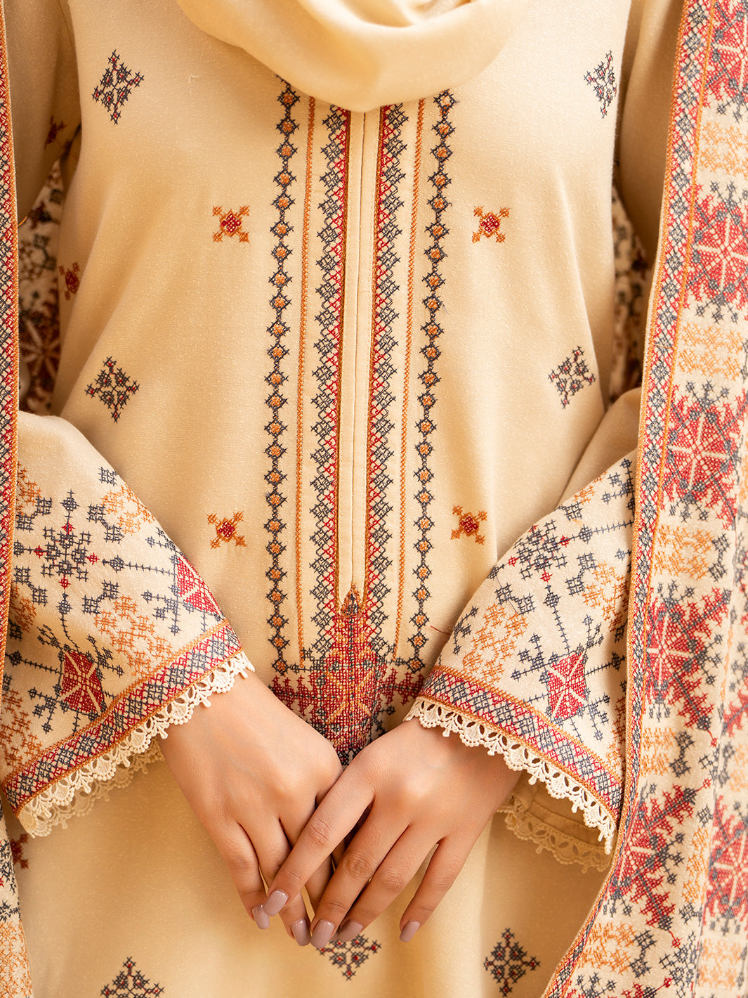 Embroidered Karandi'25